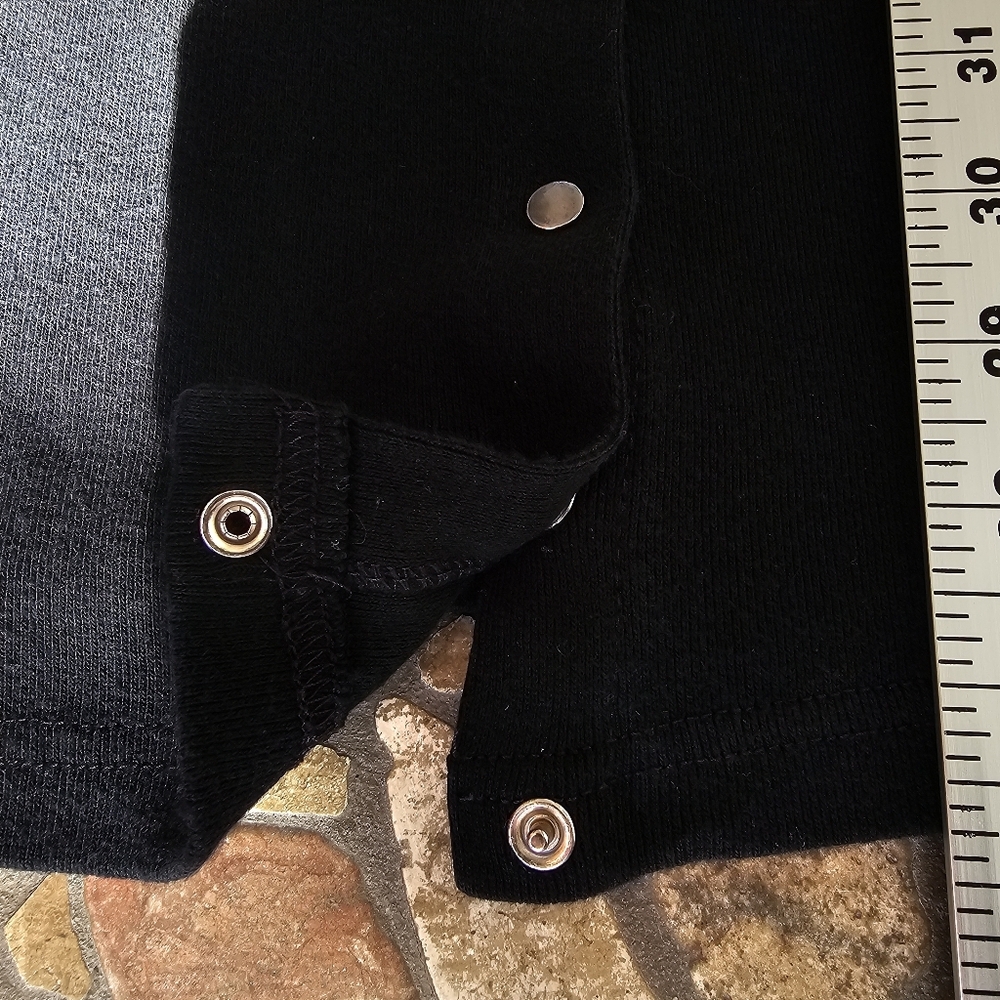 Vintage Harley-Davidson Black Snap-Front Rose Graphic Ribbed Tank Top Size M - Picture 12 of 12